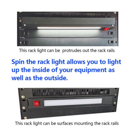 Rack mounted rotating LED light